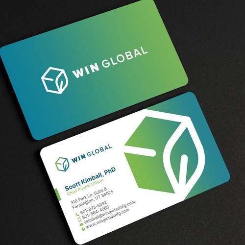 WIN Global Business Card Design Design réalisé par chandrayaan.creative