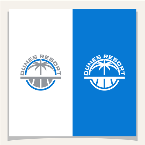 DUNESRESORT Basketball court logo. Design by via_oktav