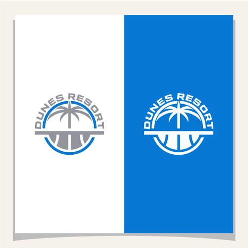 DUNESRESORT Basketball court logo. Diseño de via_oktav