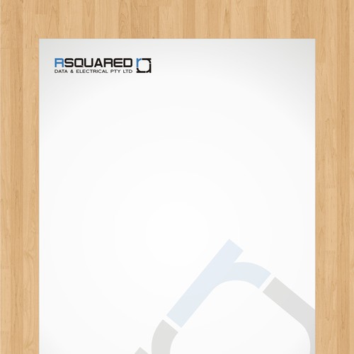 Help RSQUARED DATA & ELECTRICAL PTY LTD with a new stationery Design by malih