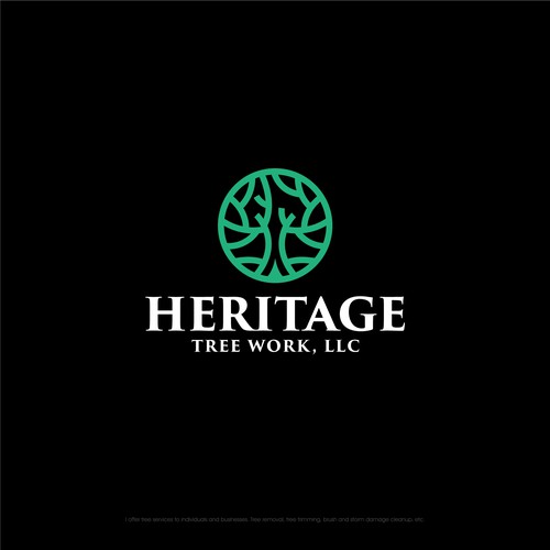 Design a money-attracting logo and business card for a tree service company. Design by Dezineexpert⭐