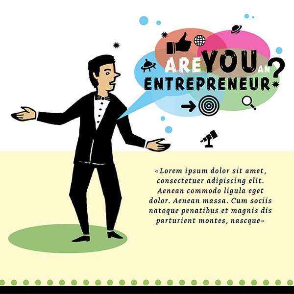 Design by Enomille titled "Students startup challenge needs a key visual / illustration!"