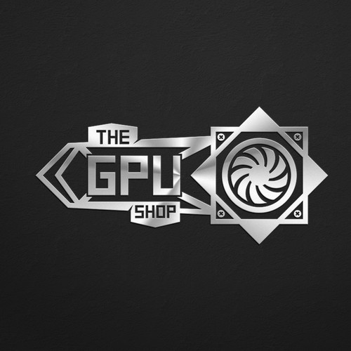 Create a futuristic logo for "The GPU Shop" Design by <<{P}>>
