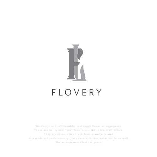 コンペ「Artificial flower arrangement logo」のデザイン by TatjanaSさん 