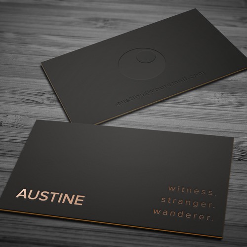 Personal store name card