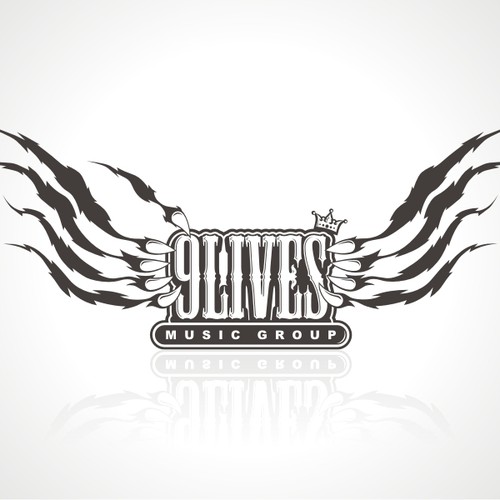 9 Lives Music Group Record Label LOGO Design by HeyYouGuys