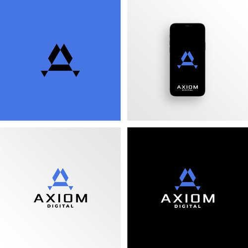 axiom digital logo design Design by ktmlc4