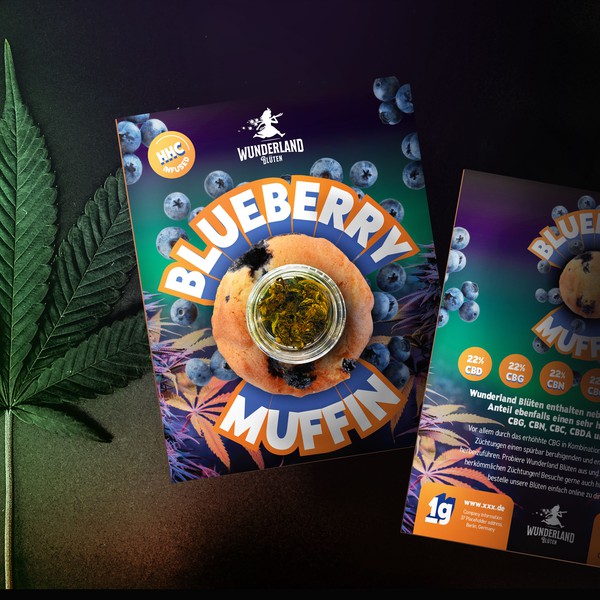 Design by Luana Stefan titled "CBD hemp product packaging"