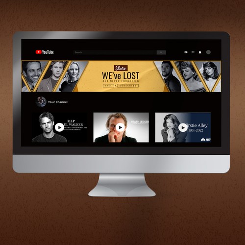 YouTube Banner Celebrity Design Design by Unique Tribe