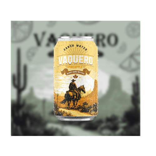 design a label for a new "Ranch Water" by the name of  "Vaquero" Design by M3c3 Design