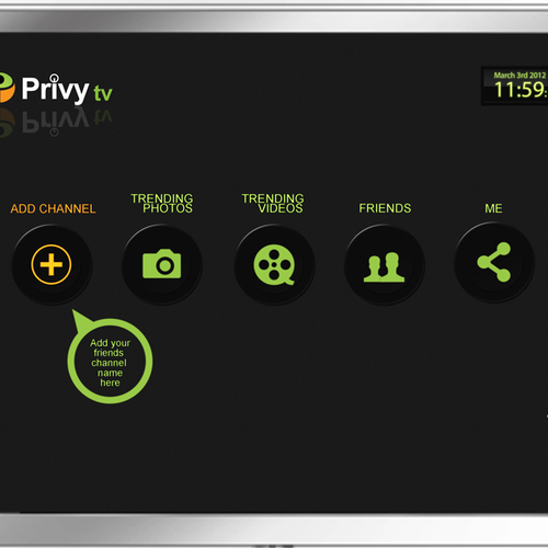 Design di Privy TV Personal Channel di activii