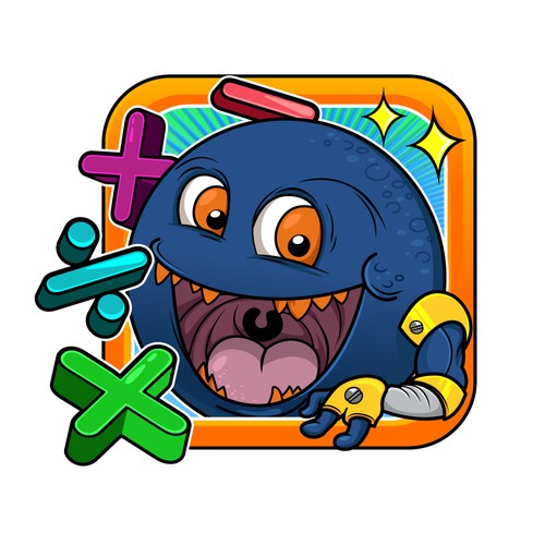 Create a beautiful app icon for a Kids' math game Design by artzsone