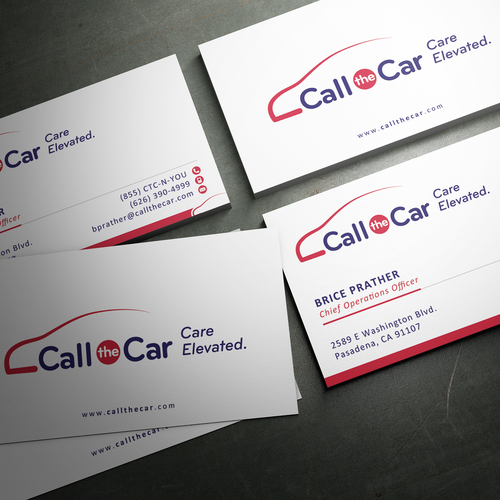 business card for Call the Car Design by sashadesigns