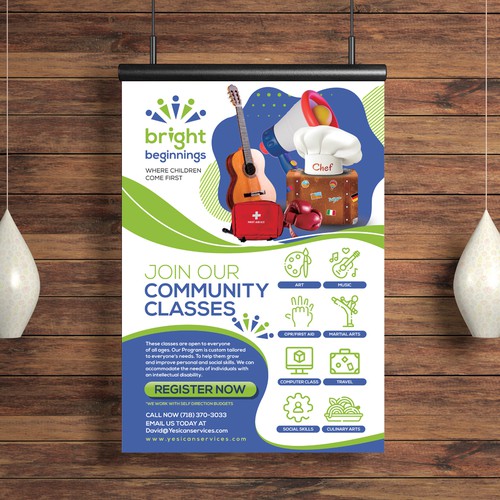 Design an Engaging Flyer for Community Classes Design by Dzhafir