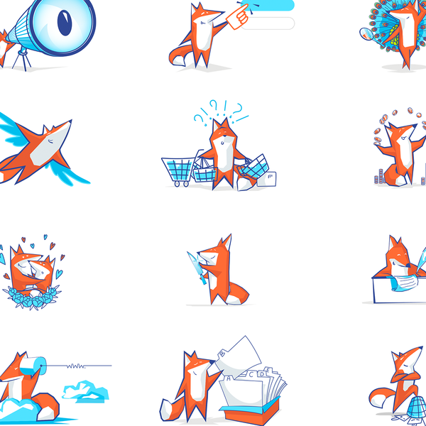 12 illustrations for www.zmartcom.ch