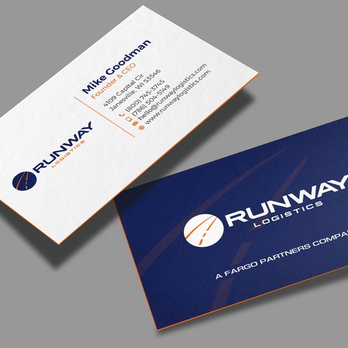 Design di Runway Logistics Business Card di Muaz™