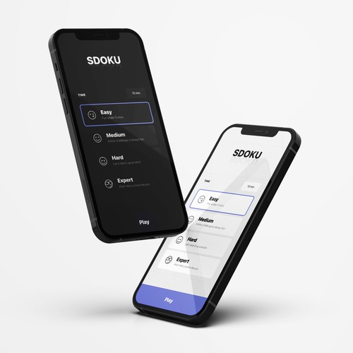 Elegant Sudoku game app design Design by V. L