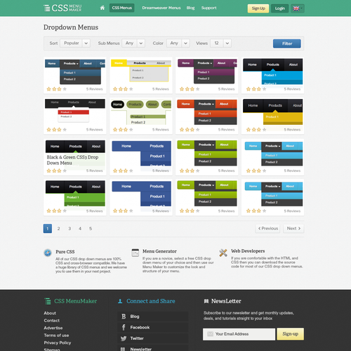 Design di website design for CSS Menu Maker di amiro