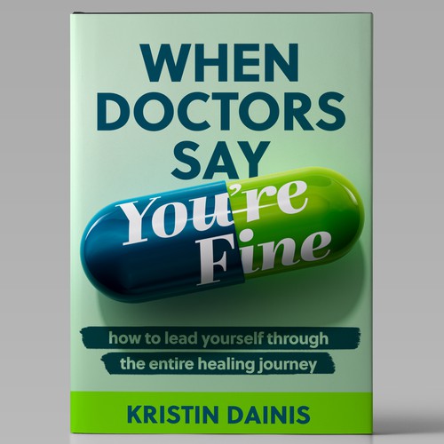 Design a bold book cover to help chronically undiagnosed patients find answers and heal. Design by anselmo.alef