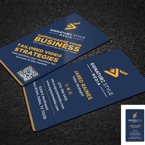 Design the Perfect Signature Style Business Card for my Video Production Company Design by prosenjit_P