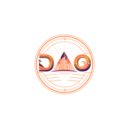 Logo — island DAO — let's buy an island — Ethereum blockchain Design by journeydsgn