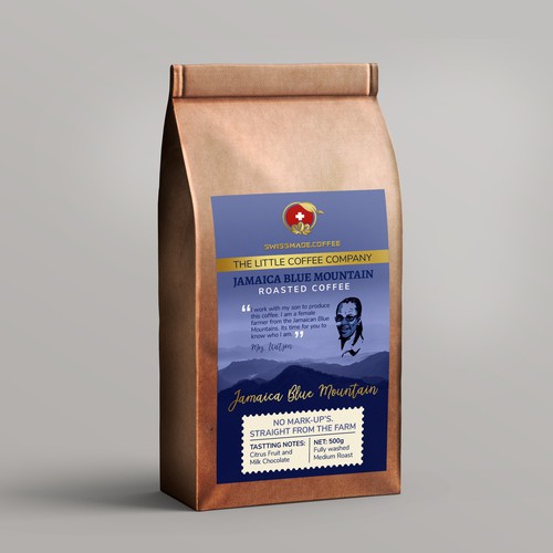 Redesign for a rare, extraordinary coffee Design by Radmilica