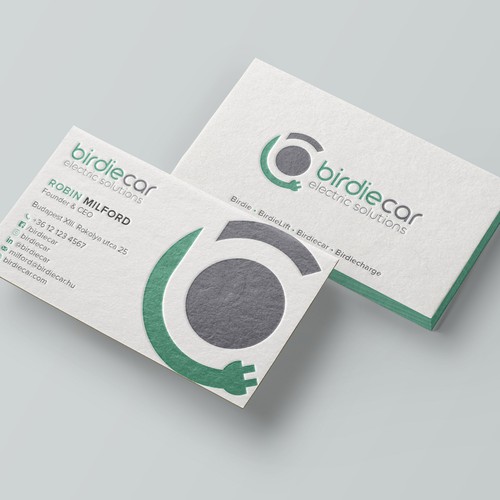 business card for company called birdie Design by Felix SH