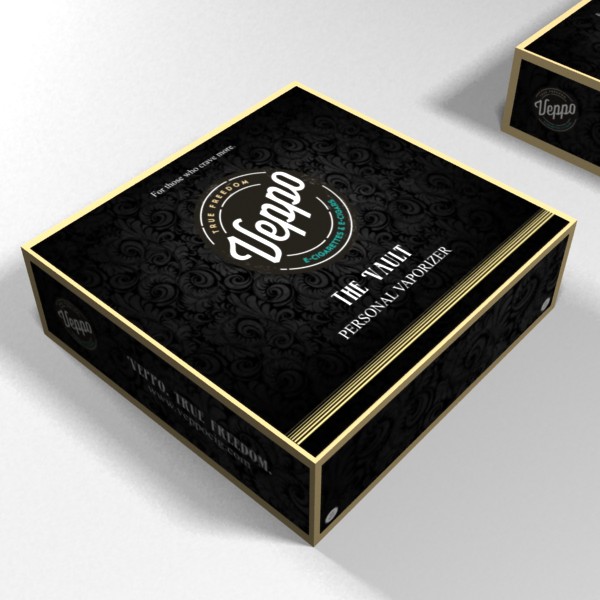 Civilized rebellion in a package design for Veppo Personal Vaporizers