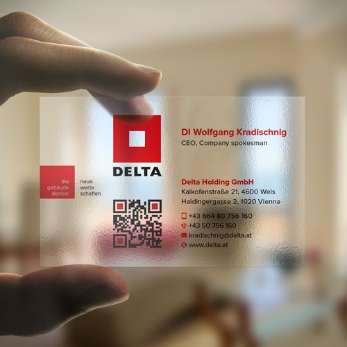 DELTA Business Card Relaunch Design by Birendra Chandra Das