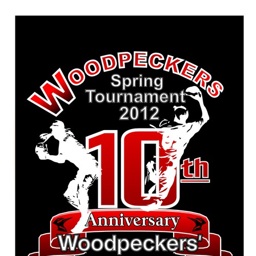 Help Woodpeckers Softball Team with a new t-shirt design Ontwerp door T-Bear