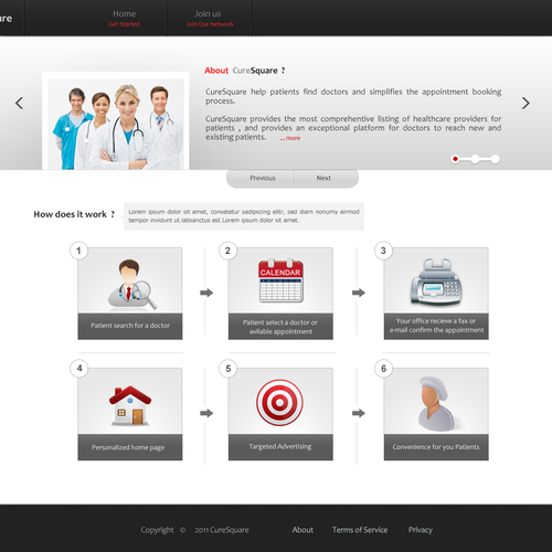 Create a website design for a  healthcare start-up  Design by Colorgeek