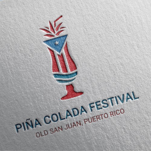 Piña Colada Festival Logo and Branding Package Design by smitadesign