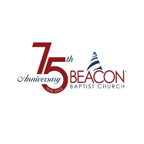 Beacon Baptist Church 75th anniversary logo Design by pianpao