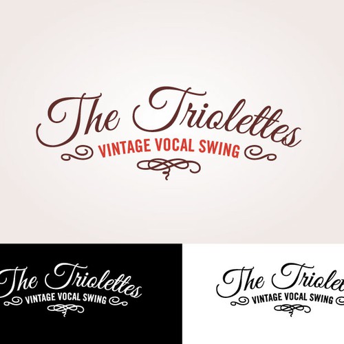 Three professional female singers (The Triolettes) are looking for a retro-chique, curly-feminine logo!! Design by gimasra