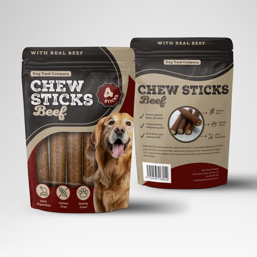 Pouch Design - Dog Treats Design by SRGrafica