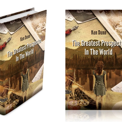 Book Cover Design.  Title "The Greatest Prospector In the World".  Sales Training Fiction Book Design by Mr Wolf