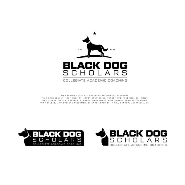 Design by Dixie Ed titled "Black Dog Scholars"