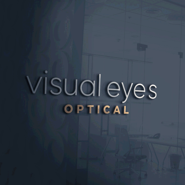 Animated logo for Visual Eyes Optical