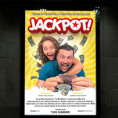 JACKPOT! The Comedy Short Film Poster Design Challenge" Design by Pronota