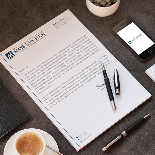 Letterhead for a Suburban Law Firm | Stationery contest