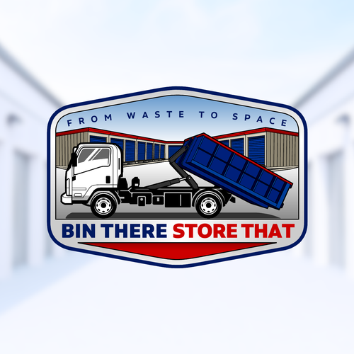 Diseño de Bin There Store That, Mini Garbage Disposal Bin Rentals and Drive up Storage facility, small business need help. de Pandalf