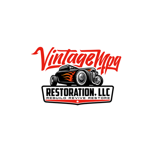 Vintage automotive restorations and customizations Design by Vandi septiawan