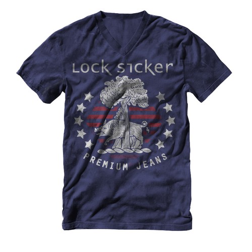 Create the next t-shirt design for Lock Sicker Réalisé par de4