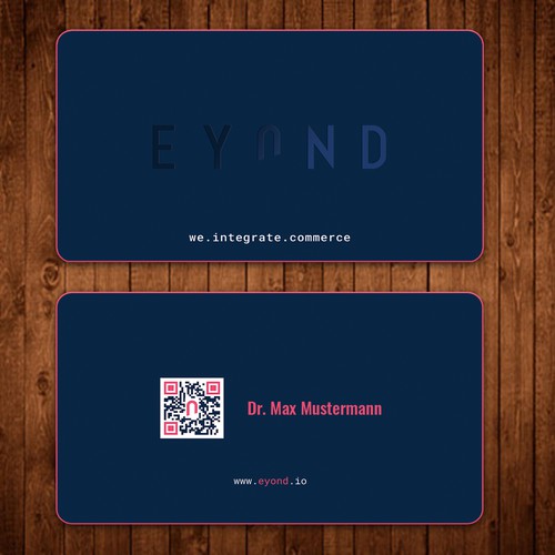 Visitenkarte mit QR Code Design by ™SF_Design™