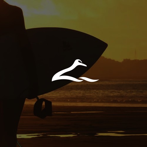 Coastal lifestyle brand featuring a mallard duck and wave, appeal to outdoor enthusiasts and surfers Design by ACZ_designs