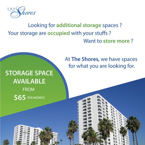 The Shores Storage Flyer Design by Dave_83