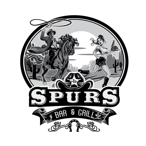 Design a country western logo for Alaskan Bar! Design by Nina itd