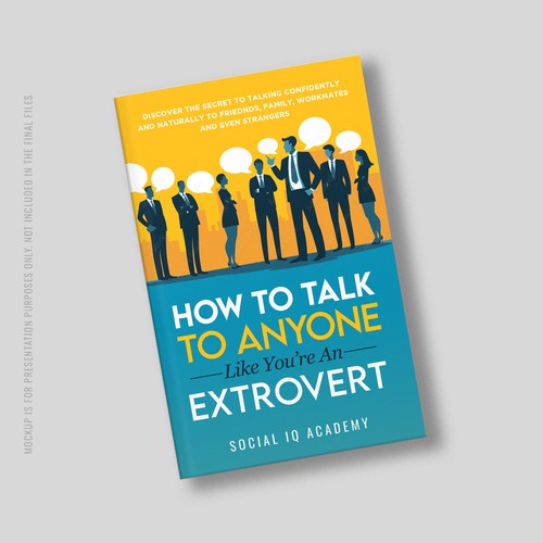 Design a catchy "How To Talk To Anyone" book cover Design by Point Blank