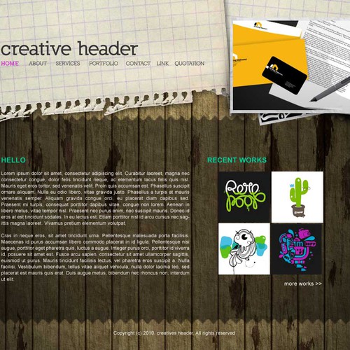 1-3 Page Website Template Design von NEX Creative