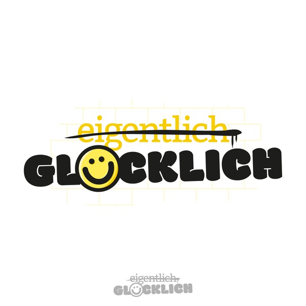 Logokonzept für "Eigentlich Glücklich"